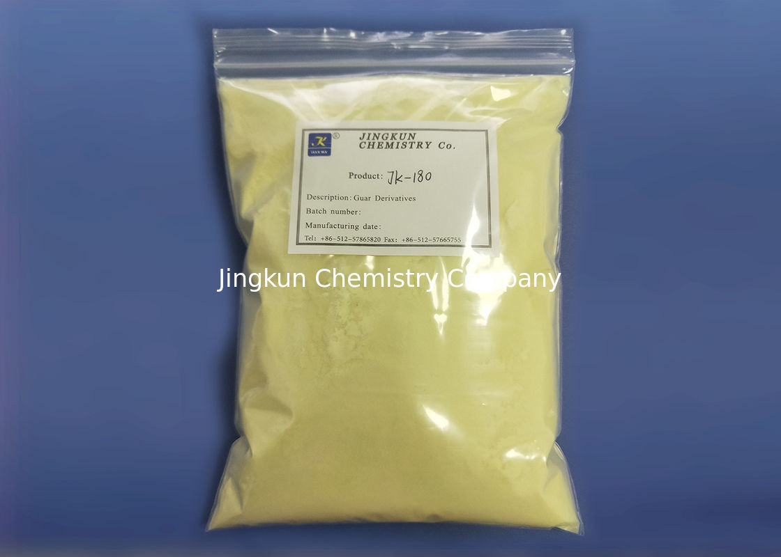 Goma de guar amarelada no cloreto Hydroxypropyl JK-180 de Trimonium do guar dos cosméticos